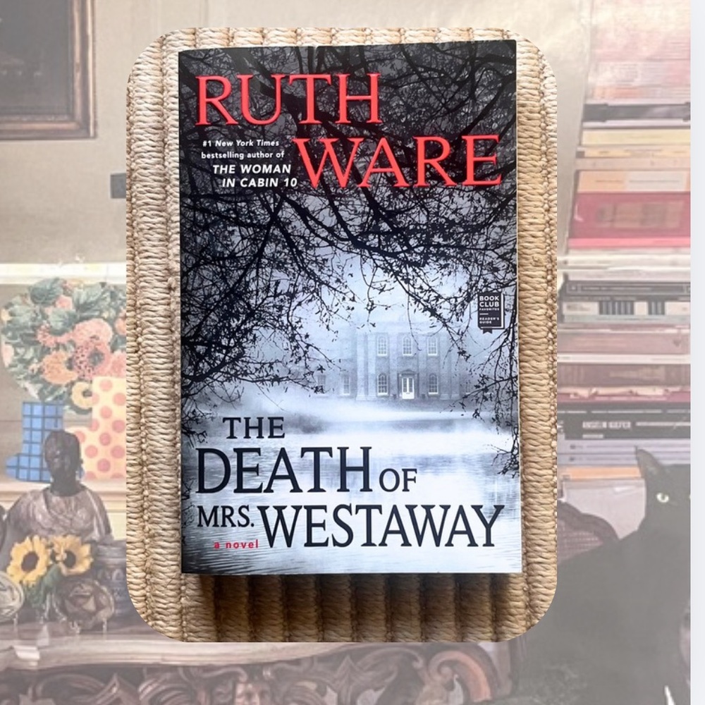 "The Death of Mrs. Westaway" by Ruth Ware — mystery paperback fiction book
